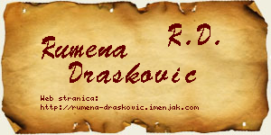 Rumena Drašković vizit kartica